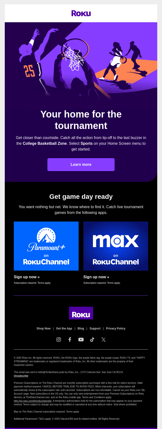 All the tournament action. All in one place. 🏀
