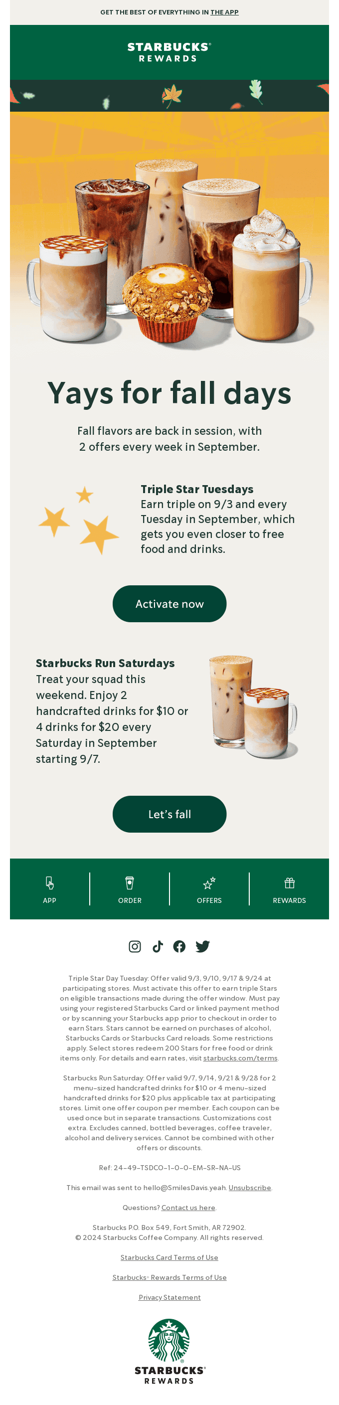 All the yays. All September long.
