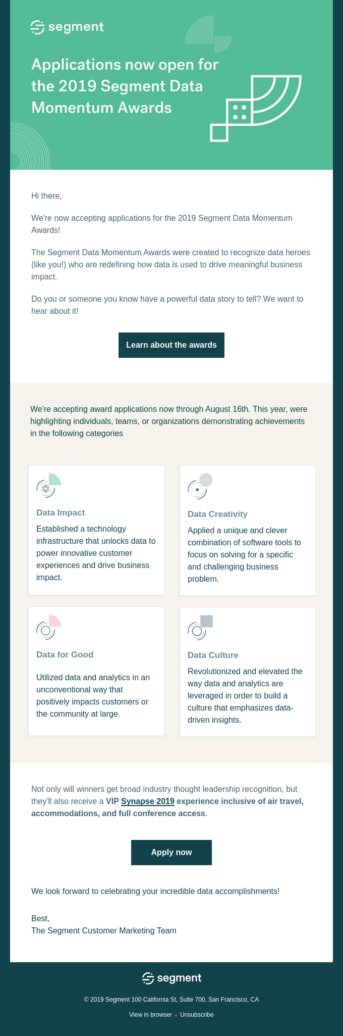 Announcing the Data Momentum Awards 🏆