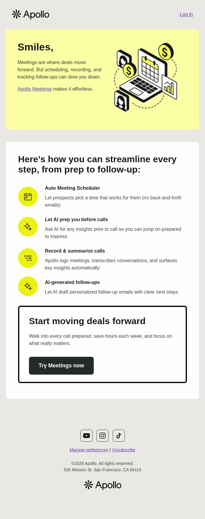 Smiles, streamline calls, scheduling, and follow-ups