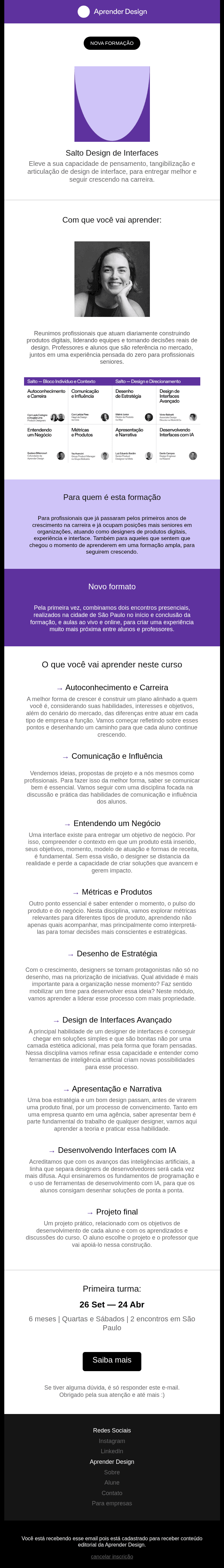 Nova formação: Salto Design de Interfaces