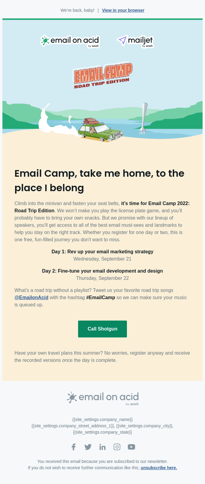 Are you ready for Email Camp 2022?