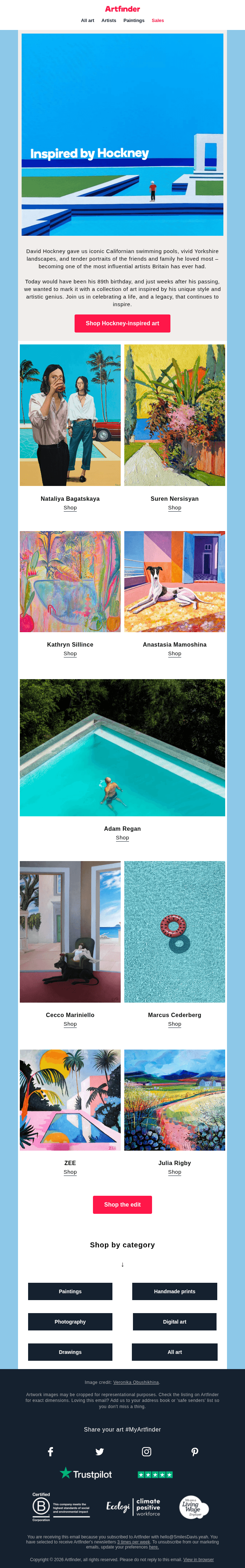 Hockney-inspired art ⛱