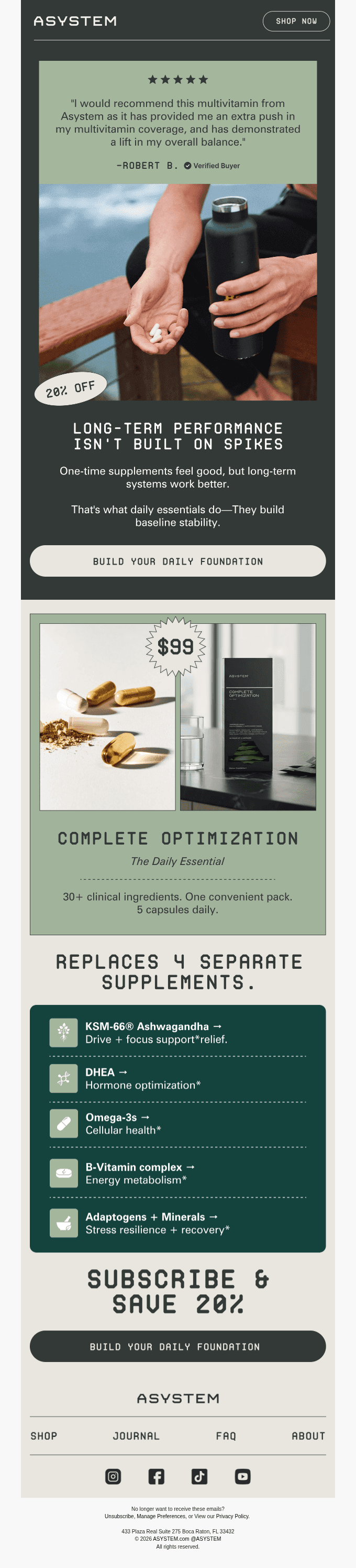 Simplify your supplement stack 👀