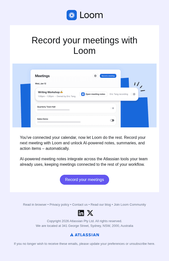 Let Loom take your meeting notes