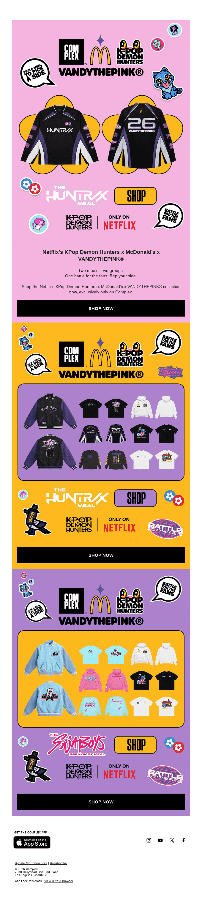 Available Now | Netflix's KPop Demon Hunters x McDonald’s x VANDYTHEPINK®