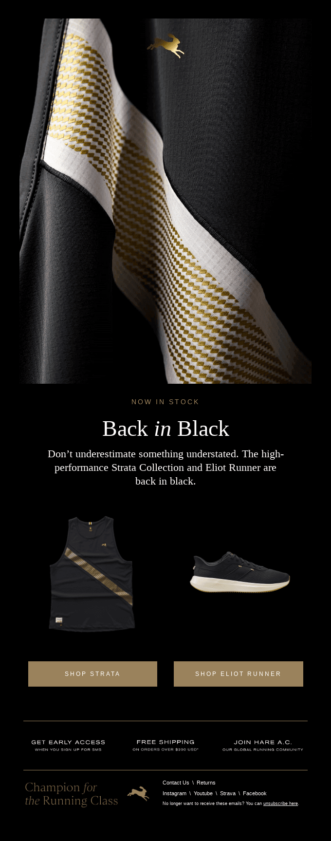 Back in Black- Strata Collection + Eliot Runner