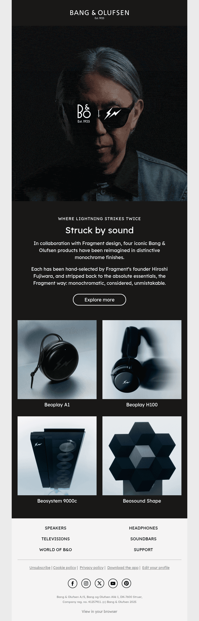 This is Bang & Olufsen and Fragment