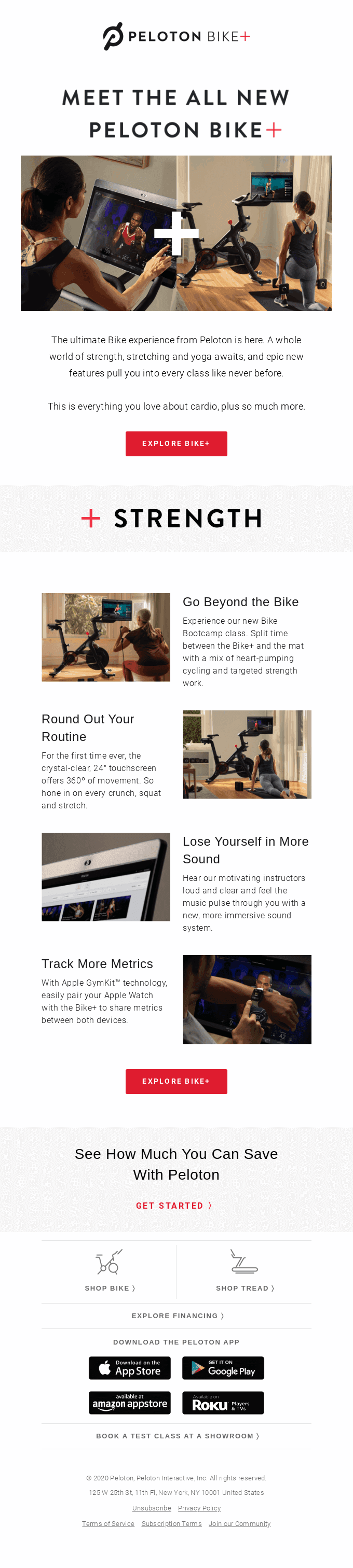 Be the First to Experience the Peloton Bike+