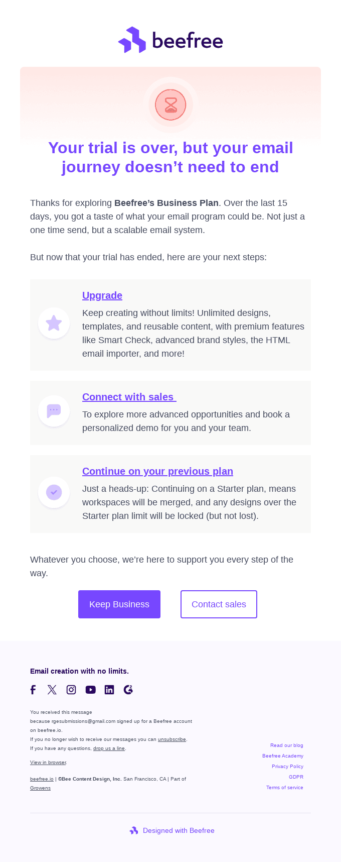 ⌛️Your trial has ended. Here’s what’s next →