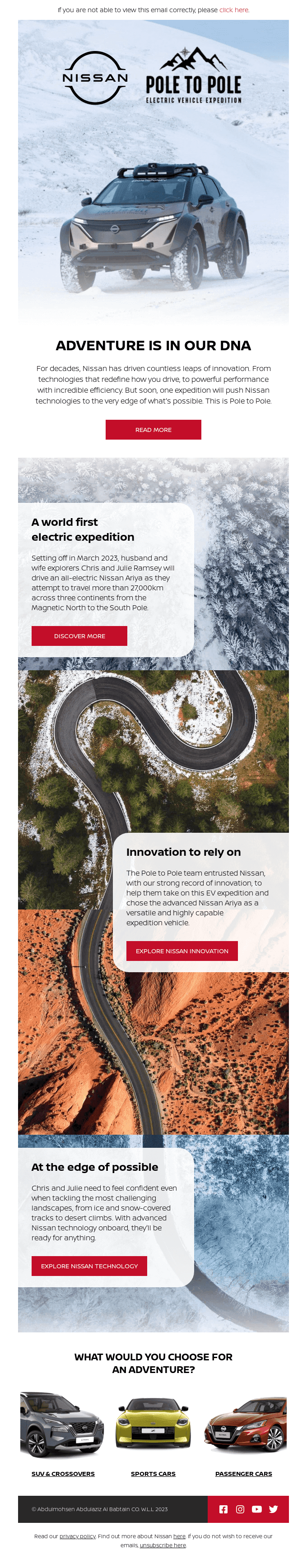 Beyond the limits of possible with Nissan