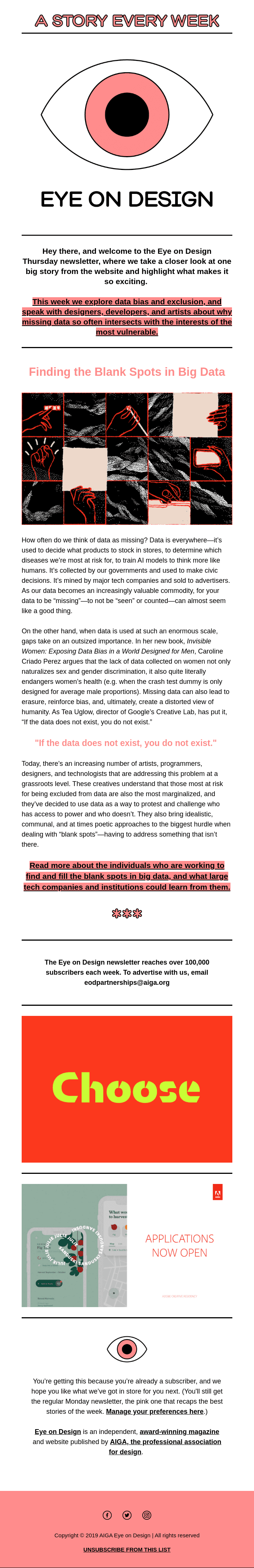 Big Data’s Biases, and the Artists and Designers Filling in the Blank Spots