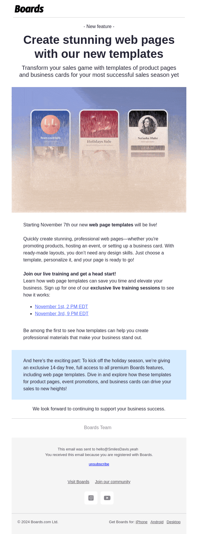 Big news alert! Our game-changing web page templates are here