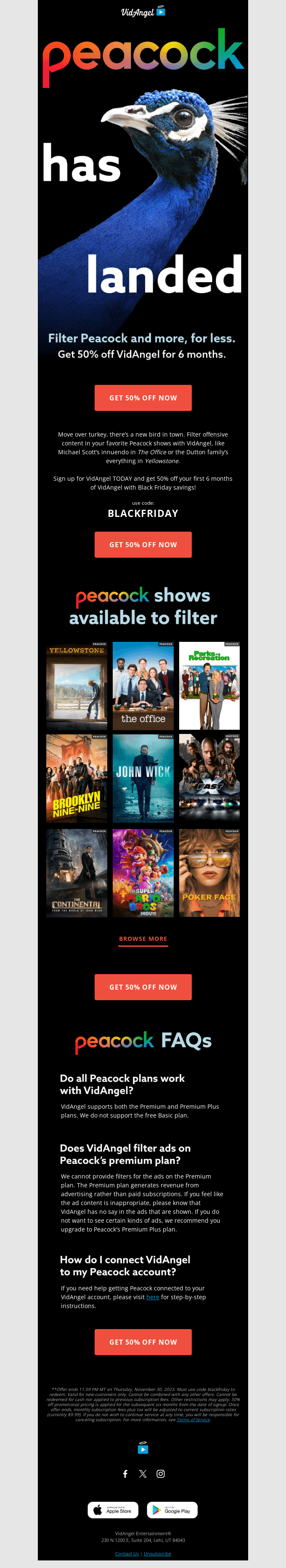 Big News! Filter Peacock Shows with VidAngel