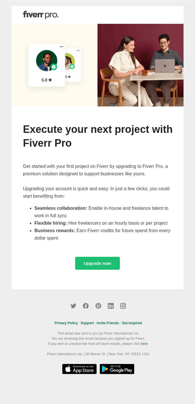 Big project coming up? Manage it with Fiverr Pro.