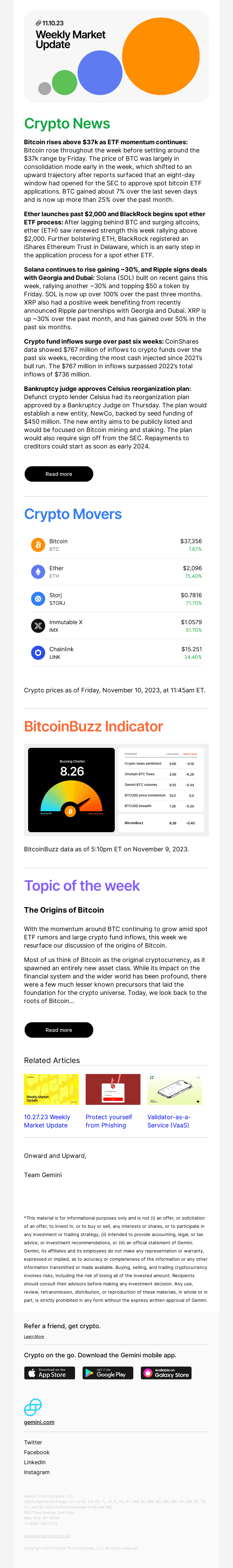 Bitcoin Extends Gains to $37K Amid More ETF Rumors, Ether Builds Momentum, and Crypto Funds See Flood of Inflows
