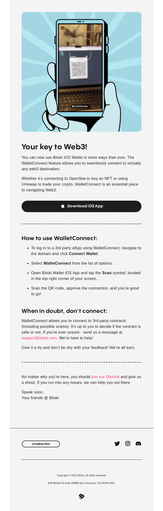 Bitski Wallet is your key to unlock the metaverse! 🔑