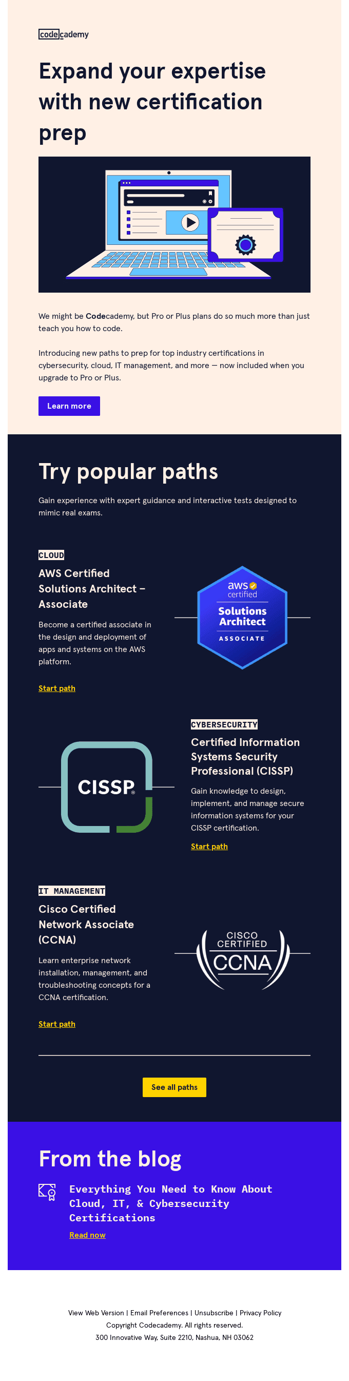 Boost your career with NEW certification prep