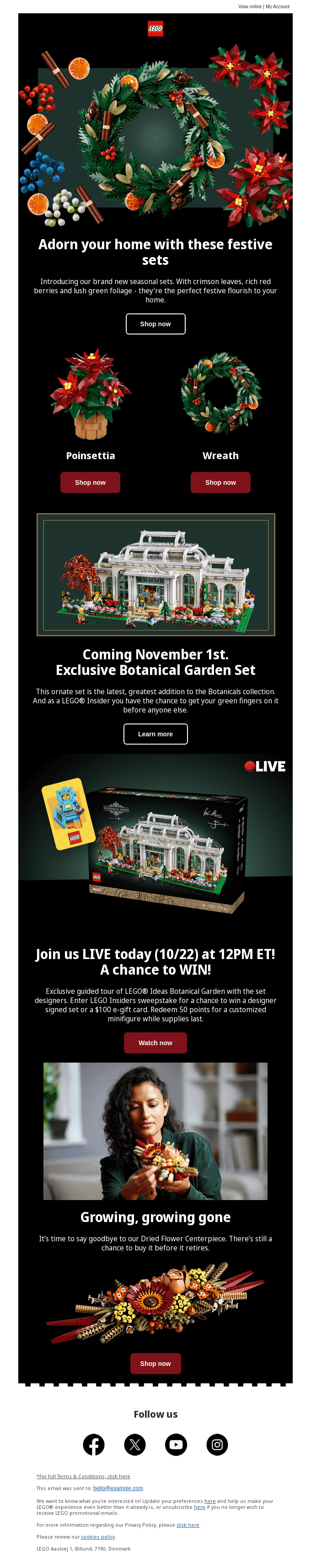 Branch out with a new floral set, LEGO® Fan