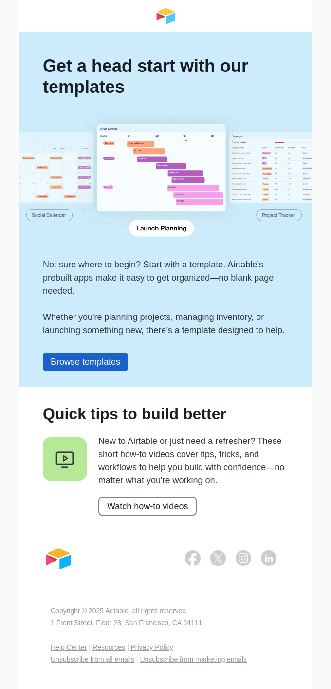 Browse templates to streamline your next project
