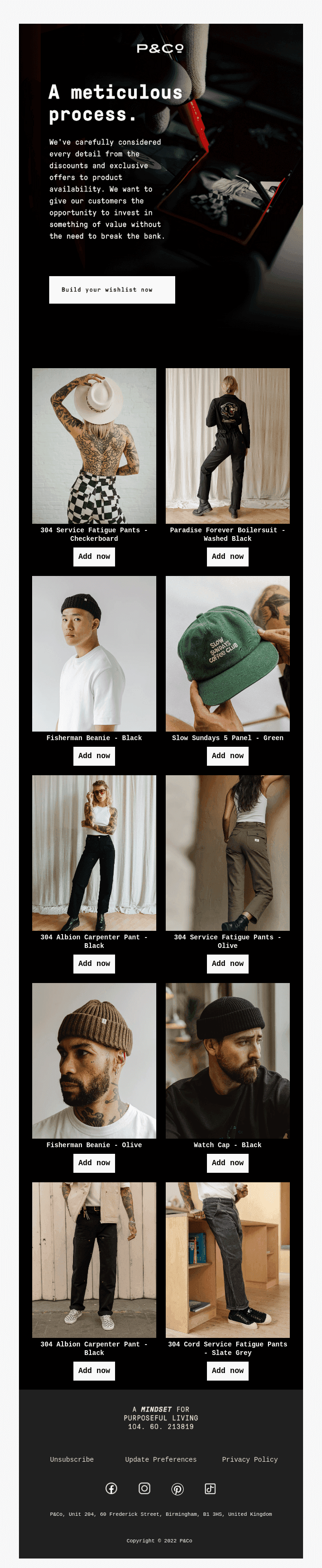 Build your wishlist whilst you can!