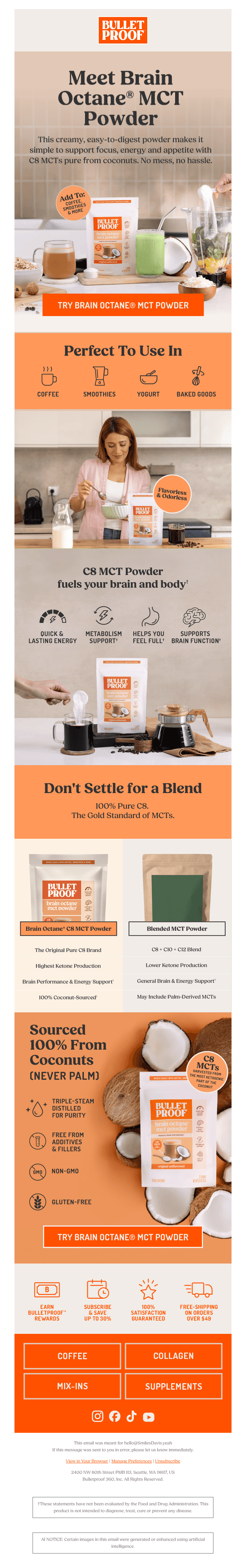 Meet Brain Octane® MCT Powder