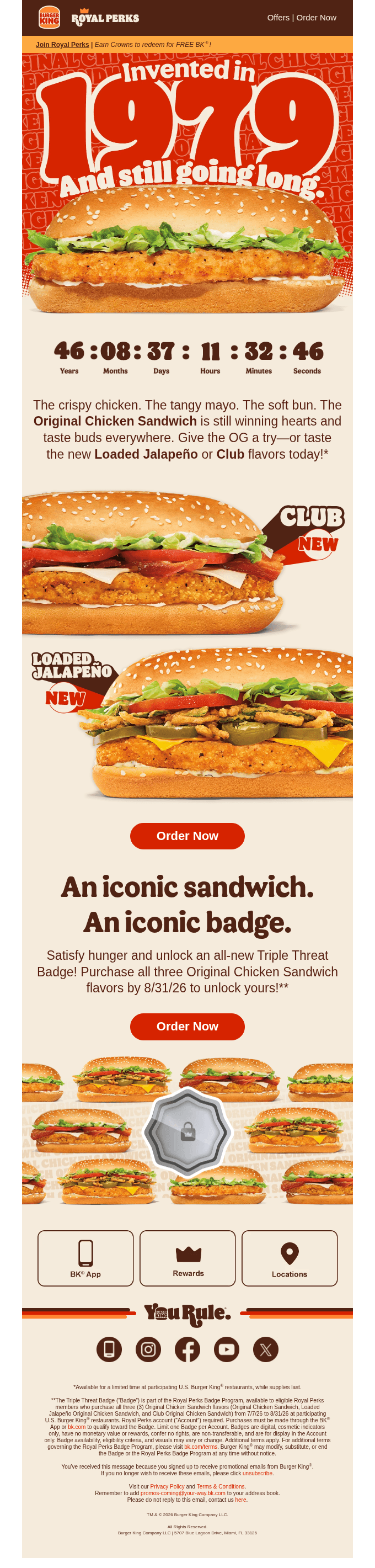 😋 Try an OG: Original Chicken Sandwich.