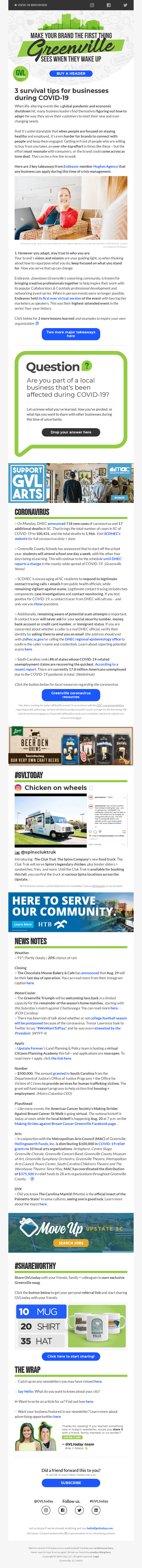 Business survival tips during COVID-19 + a fried chicken food truck