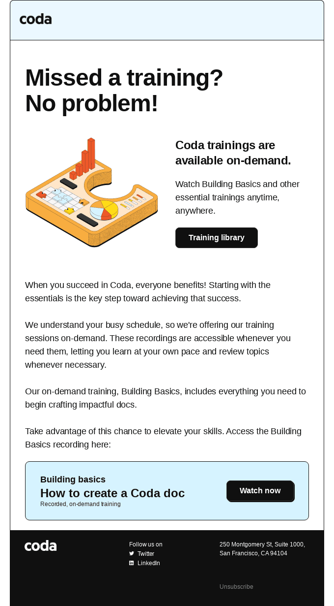 ⌛️ Busy schedule? Training on your time.