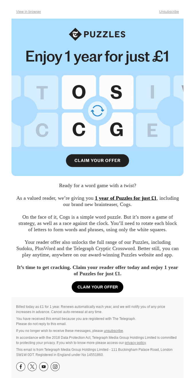 Can you crack our new word game, Cogs?