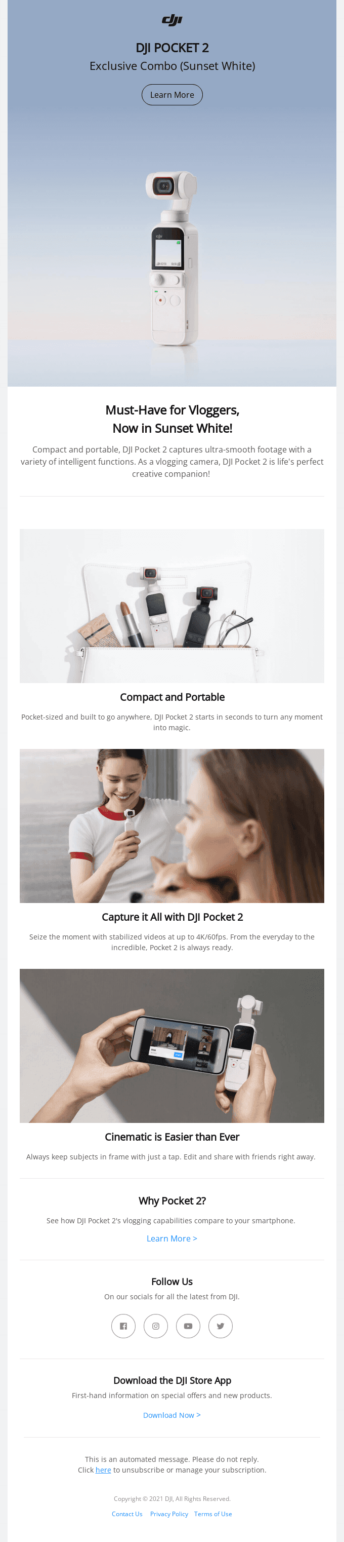 Capture Your Summer in Sunset White | DJI Pocket 2