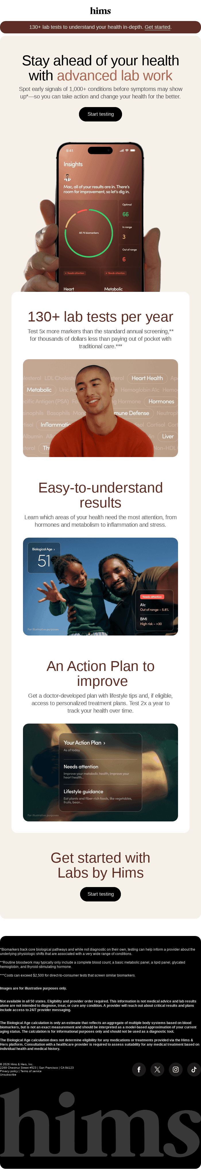 Catch potential health risks early