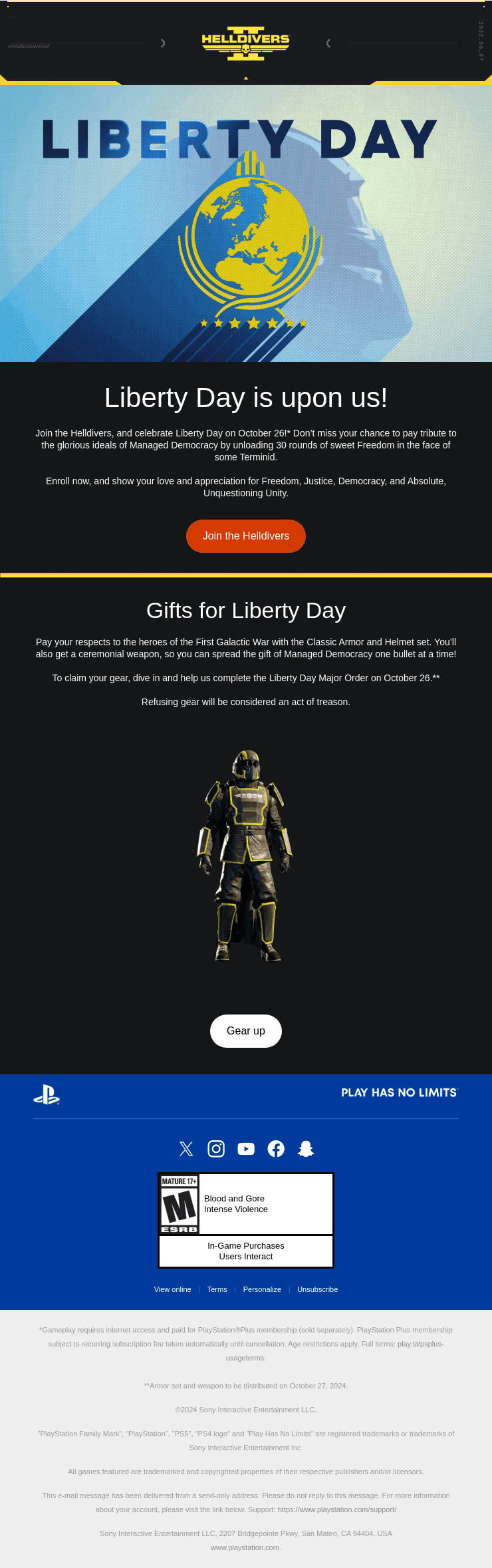 Celebrate Liberty Day | Helldivers II