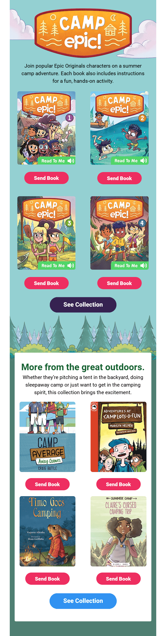 ⛺ Celebrate National Camping Month with these books.