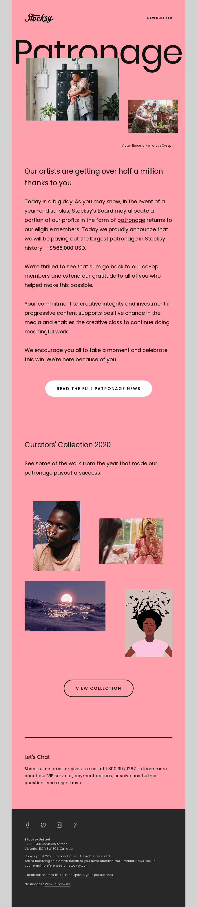 Celebrate the biggest patronage payout ever!