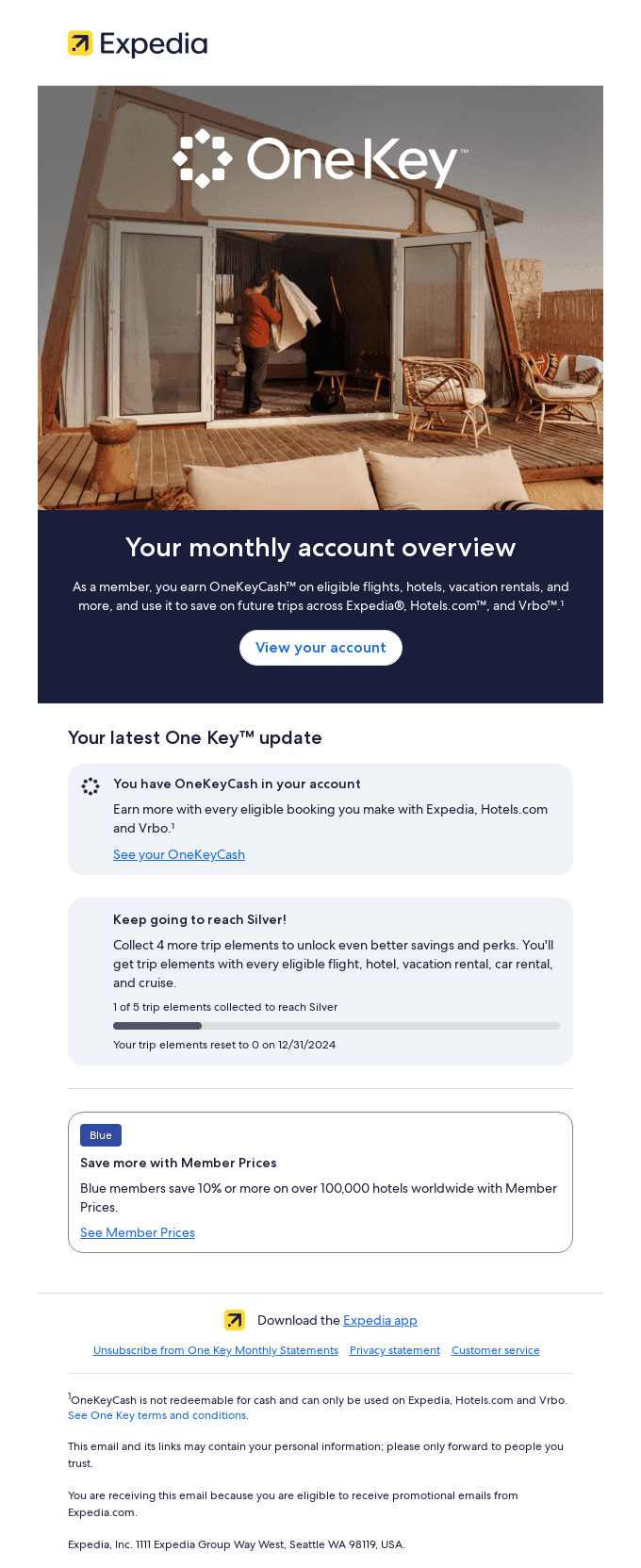 Check in on your One Key rewards