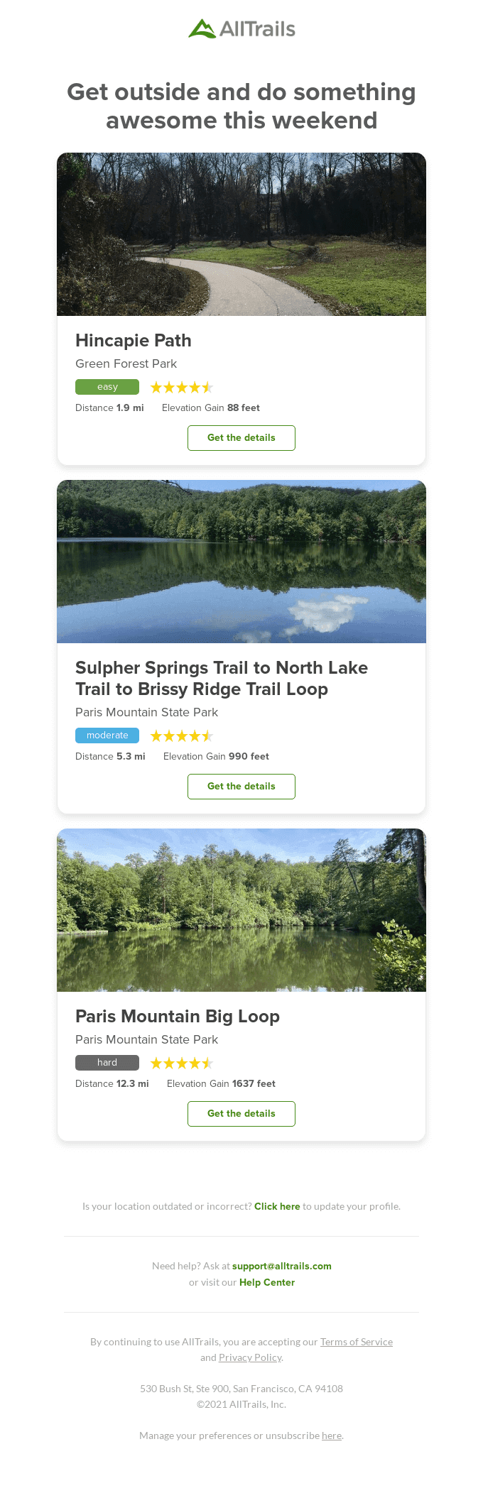 Check out these top-rated trails near you 🗺️📍