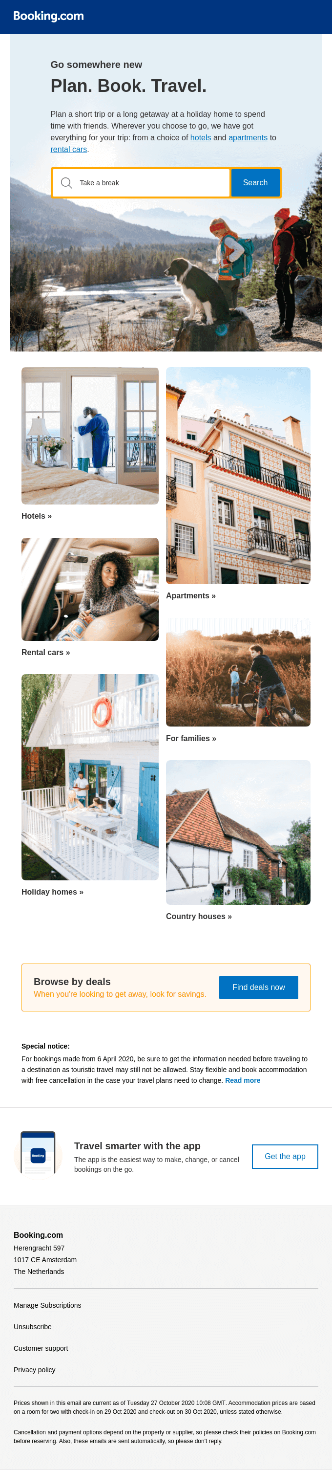 Choose from hotels, homes and more