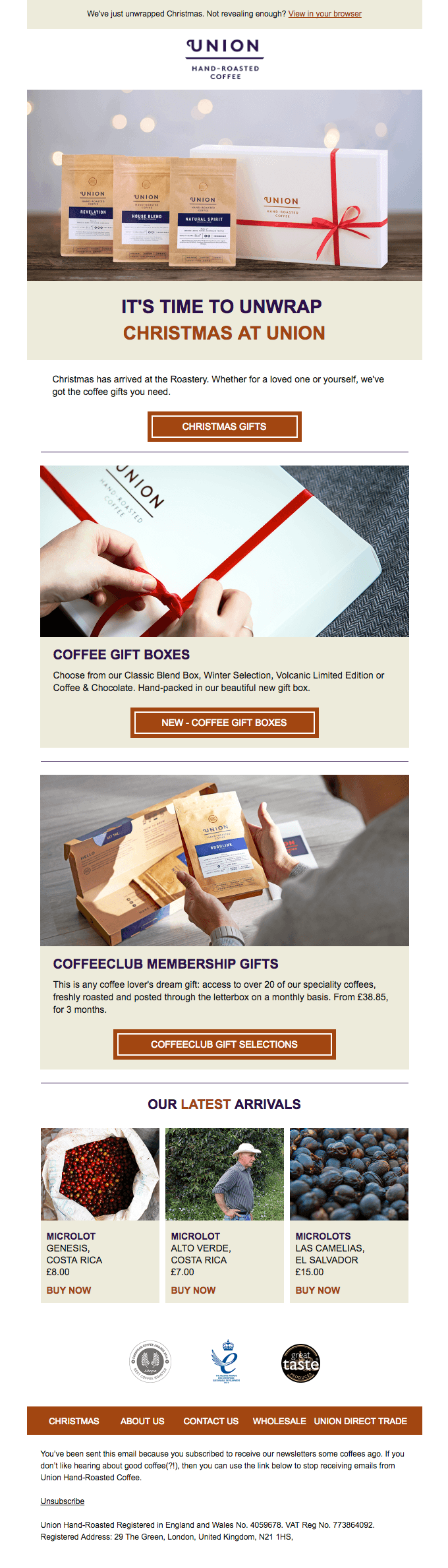 Choose From Our All New Selection of Coffee Gifts