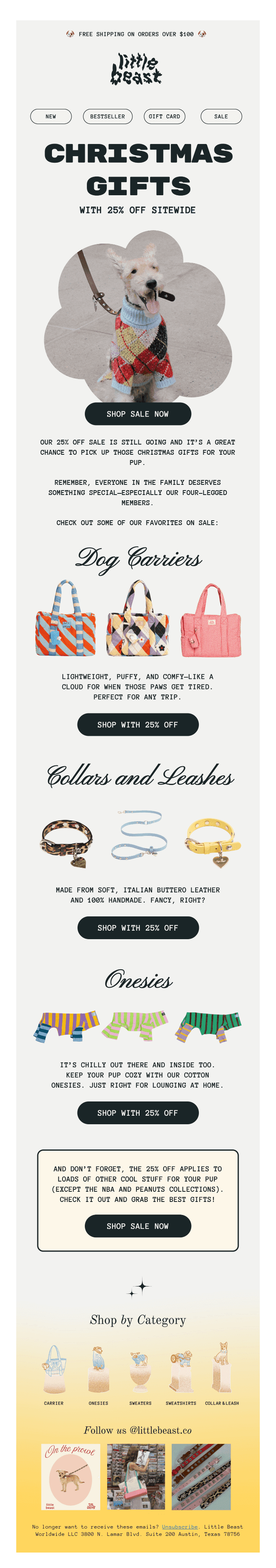 Christmas Gifts with 25% Off Sitewide