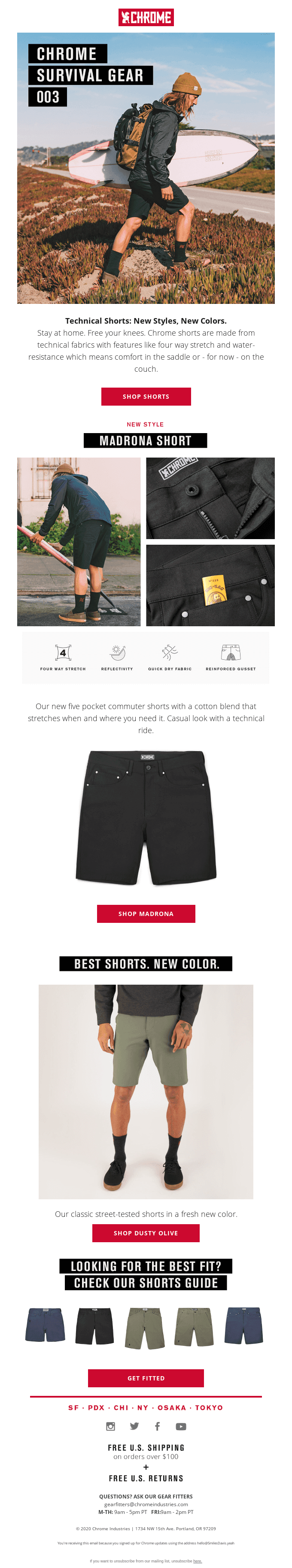 Chrome Survival Gear 003: Free Your Knees