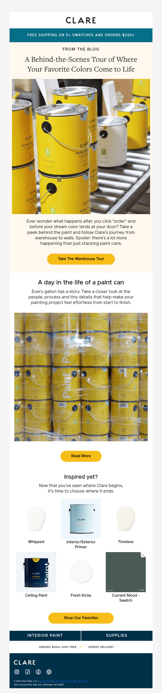 See Where Your Clare Paint Comes From