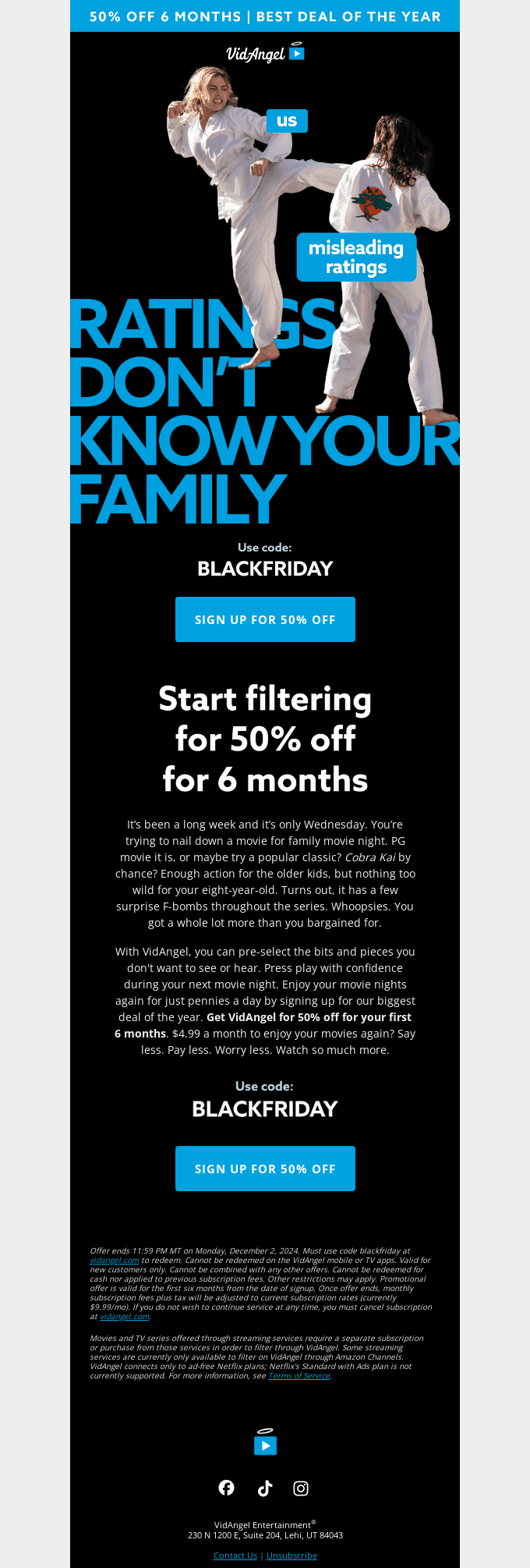 Clean up your movies for 50% off.