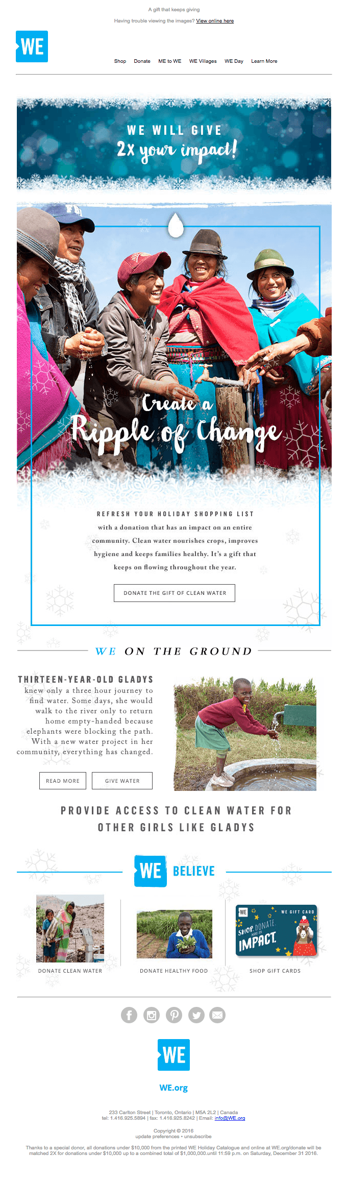 Clean water and cheer this year