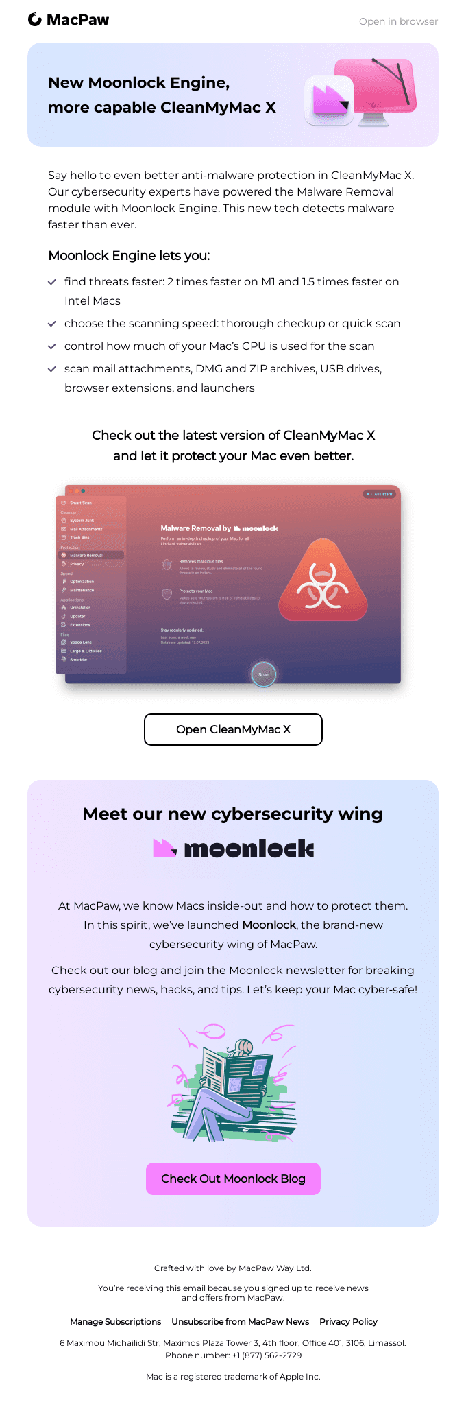 CleanMyMac X got new anti-malware powers