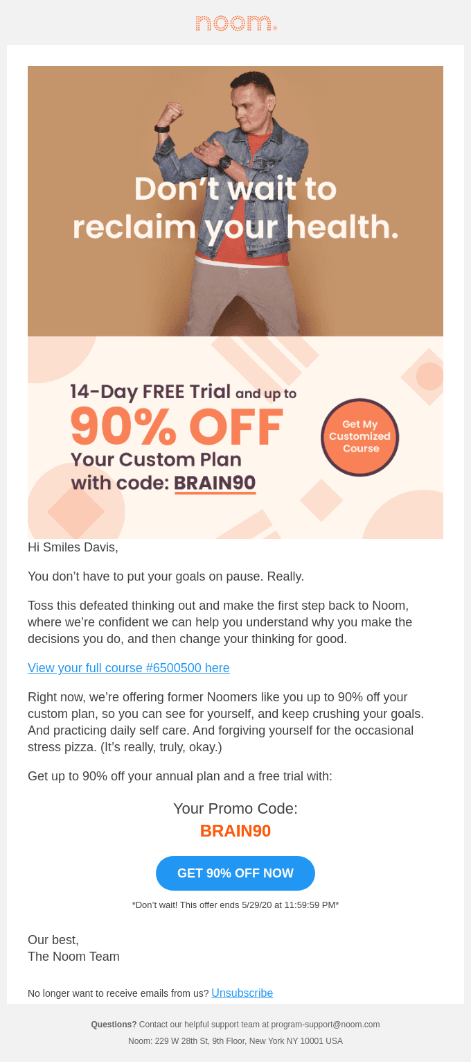 Come back to get your Custom Plan for up to 90% Off