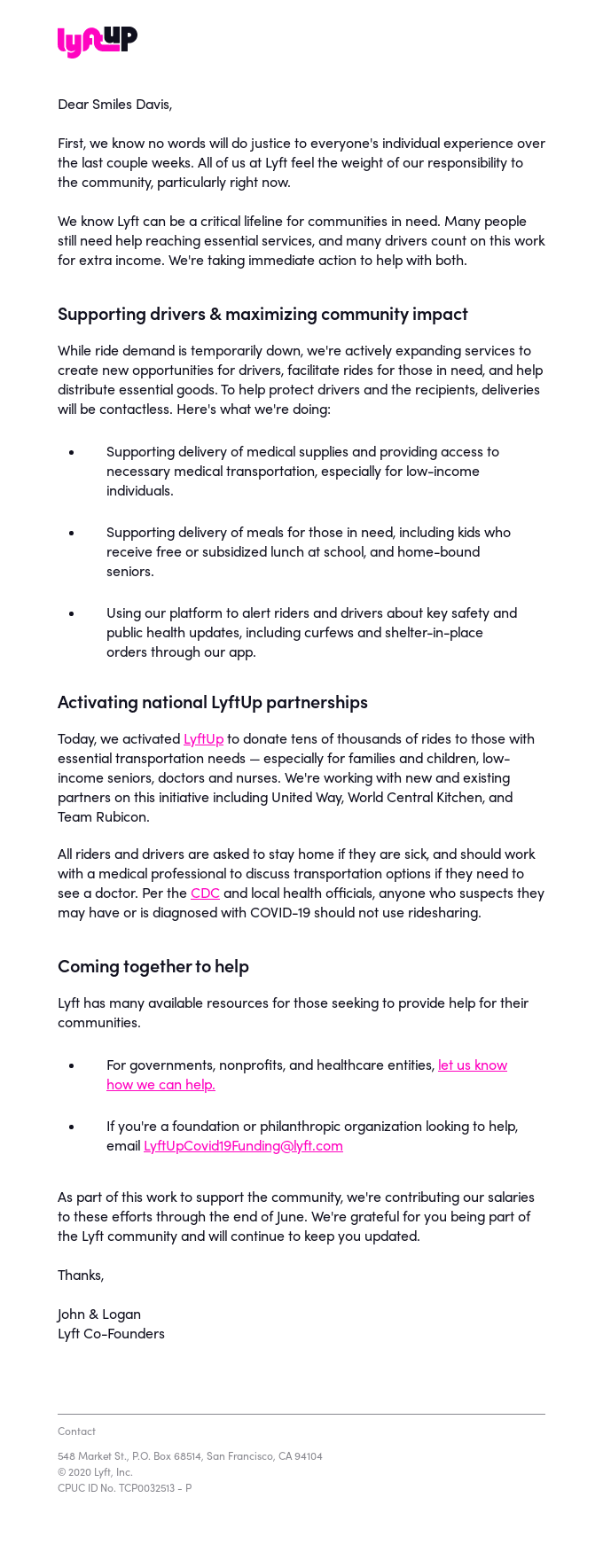 Community Update from our Co-Founders
