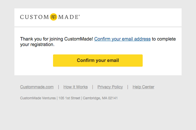 Confirm your email address