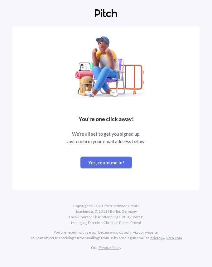Confirm your email address