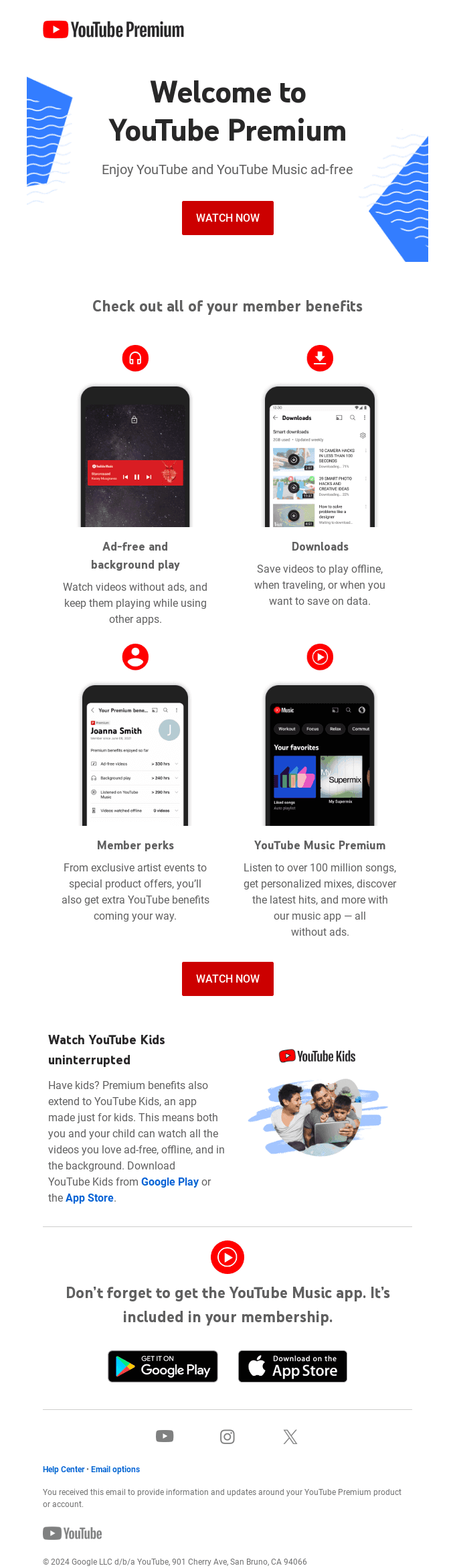 Congrats – you’re now a YouTube Premium member